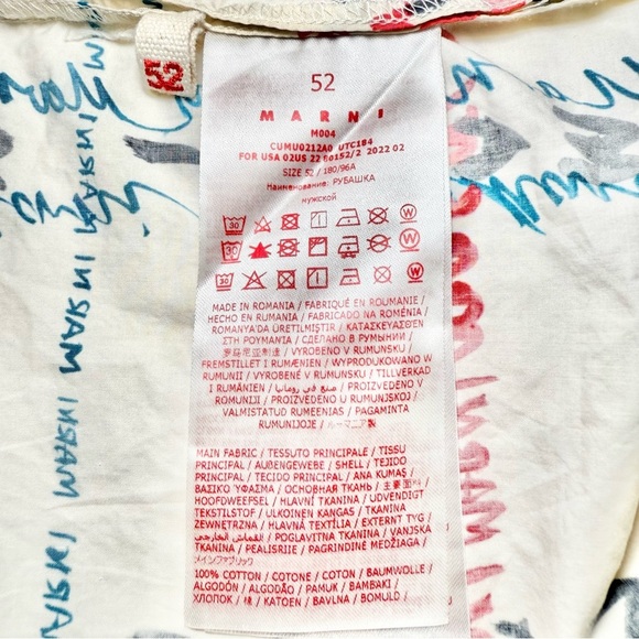 Marni Crossroads Poplin Shirt in Antique White - Picture 6 of 7